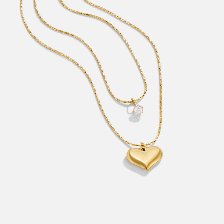 Amari Layered Heart Pendant