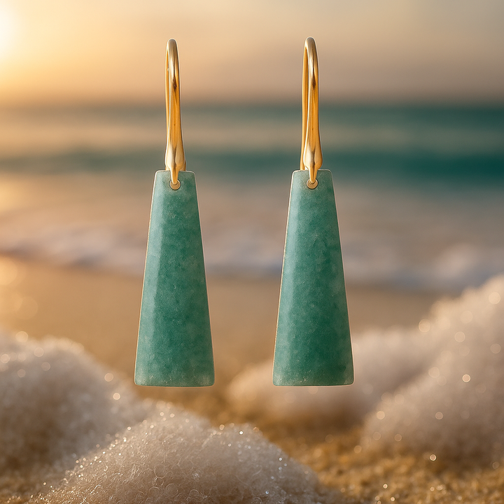 Eliora – Emerald Wave Earrings