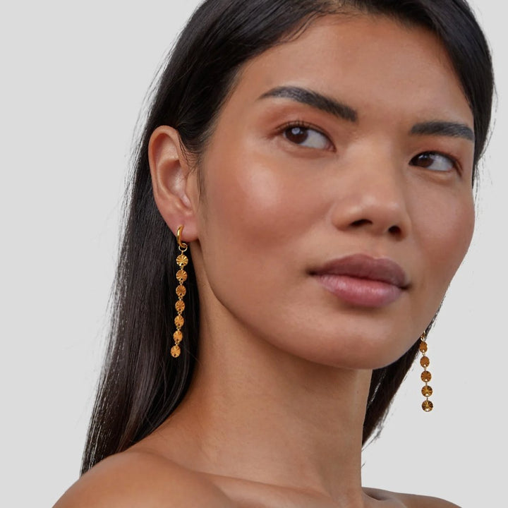 Amari Radiance: Dazzling Disc Earrings