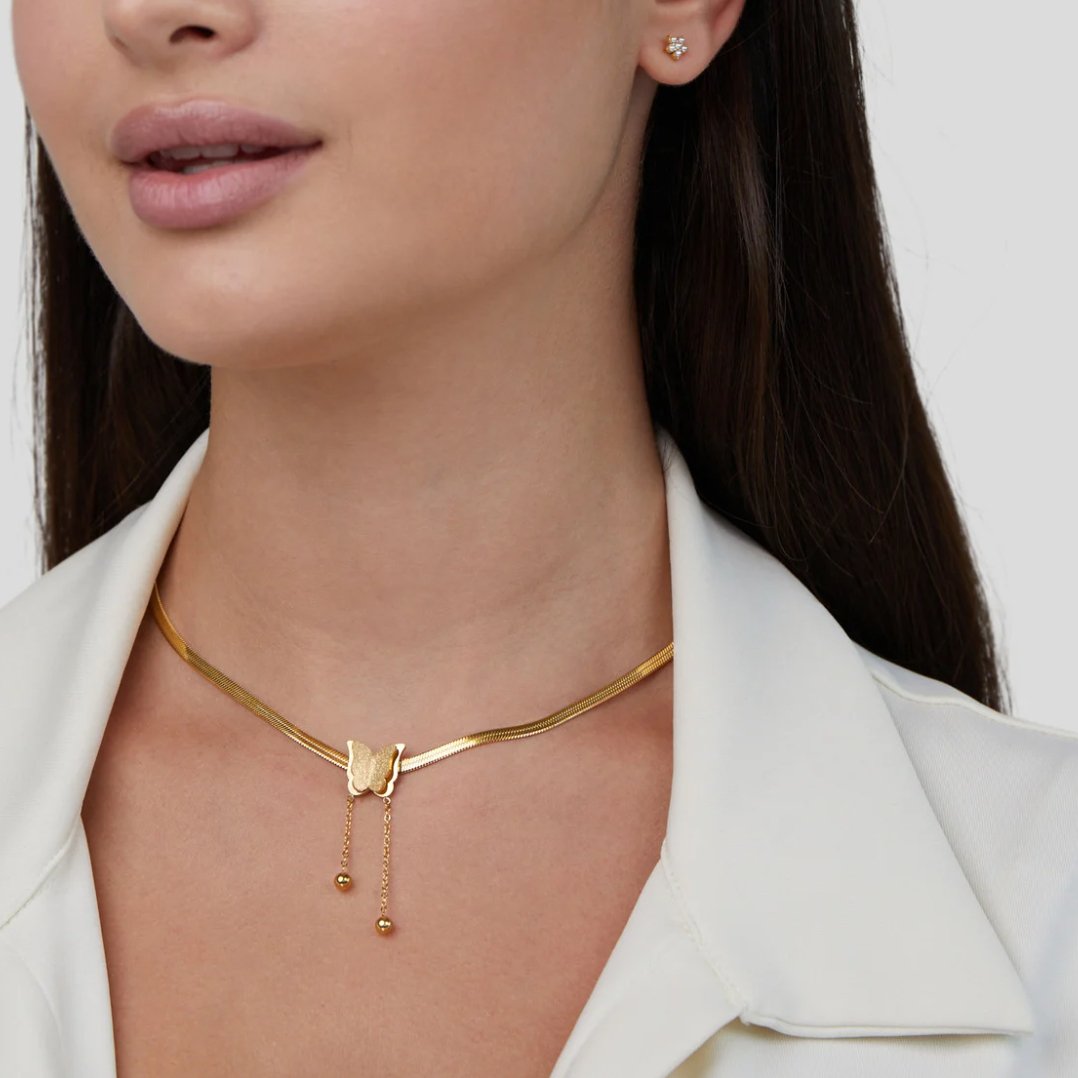Amélie’s Enchanted Butterfly Necklace