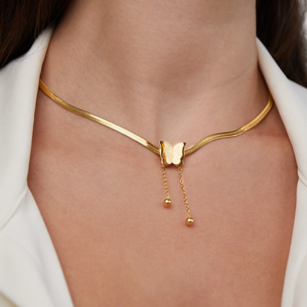 Amélie’s Enchanted Butterfly Necklace