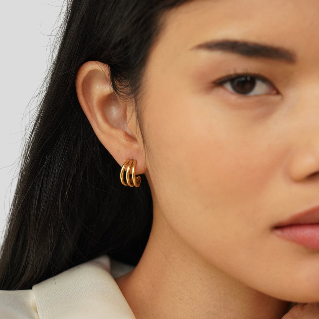 Anaya Triple Radiance Hoops