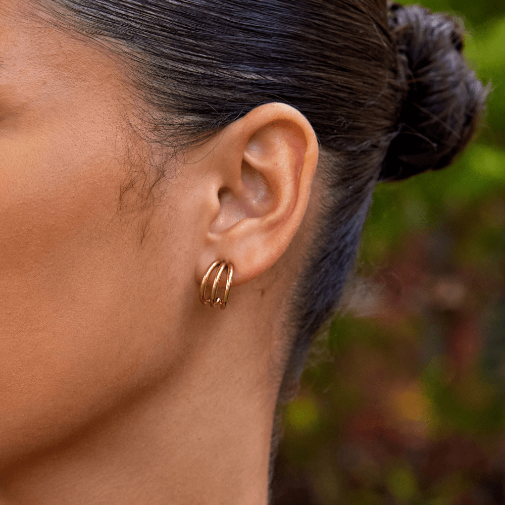 Anaya Triple Radiance Hoops