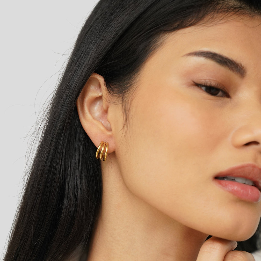 Anaya Triple Radiance Hoops