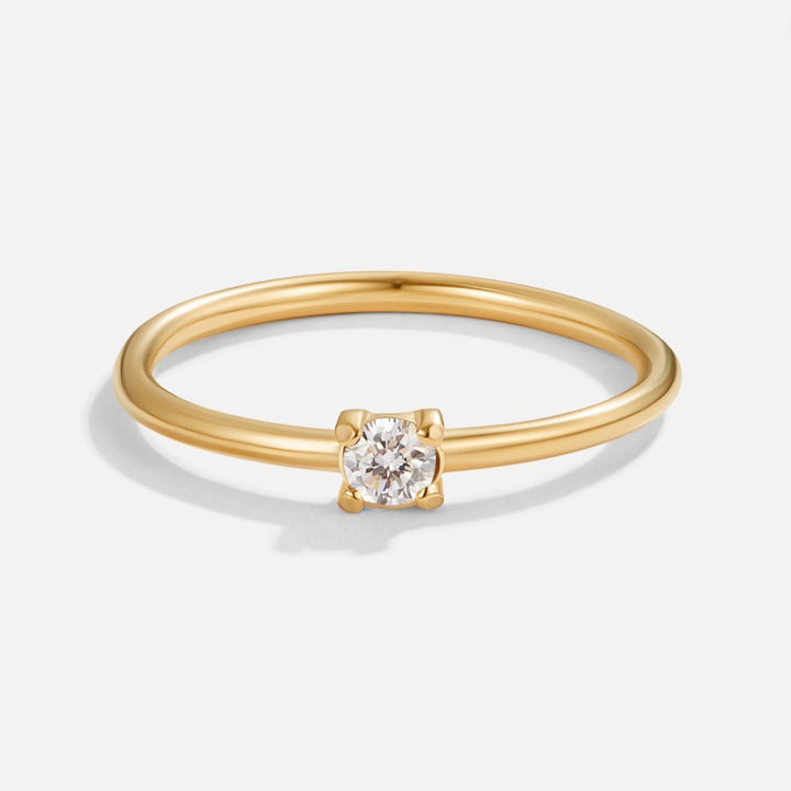 April's Radiance: Birthstone Elegance Ring