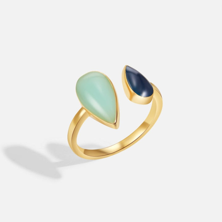 Ocean's Whisper Drop Ring