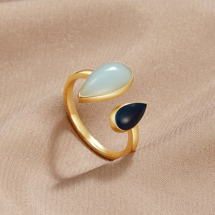 Ocean's Whisper Drop Ring