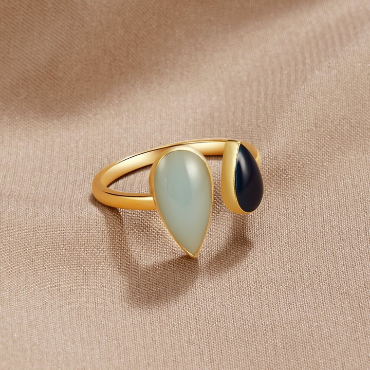 Ocean's Whisper Drop Ring