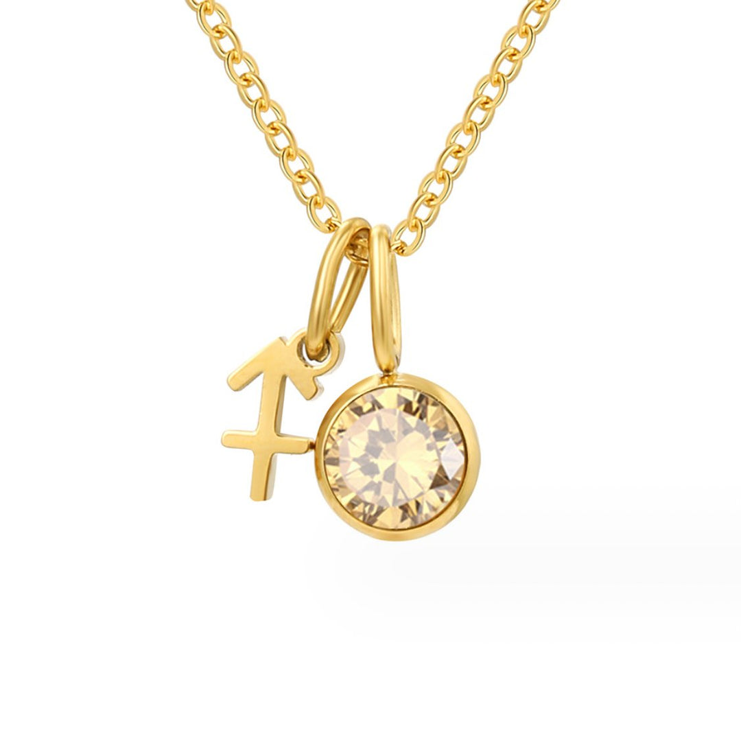 AstroGems: Your Zodiac Birthstone Necklace
