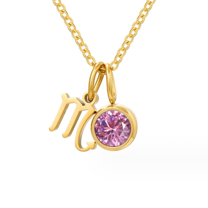 AstroGems: Your Zodiac Birthstone Necklace