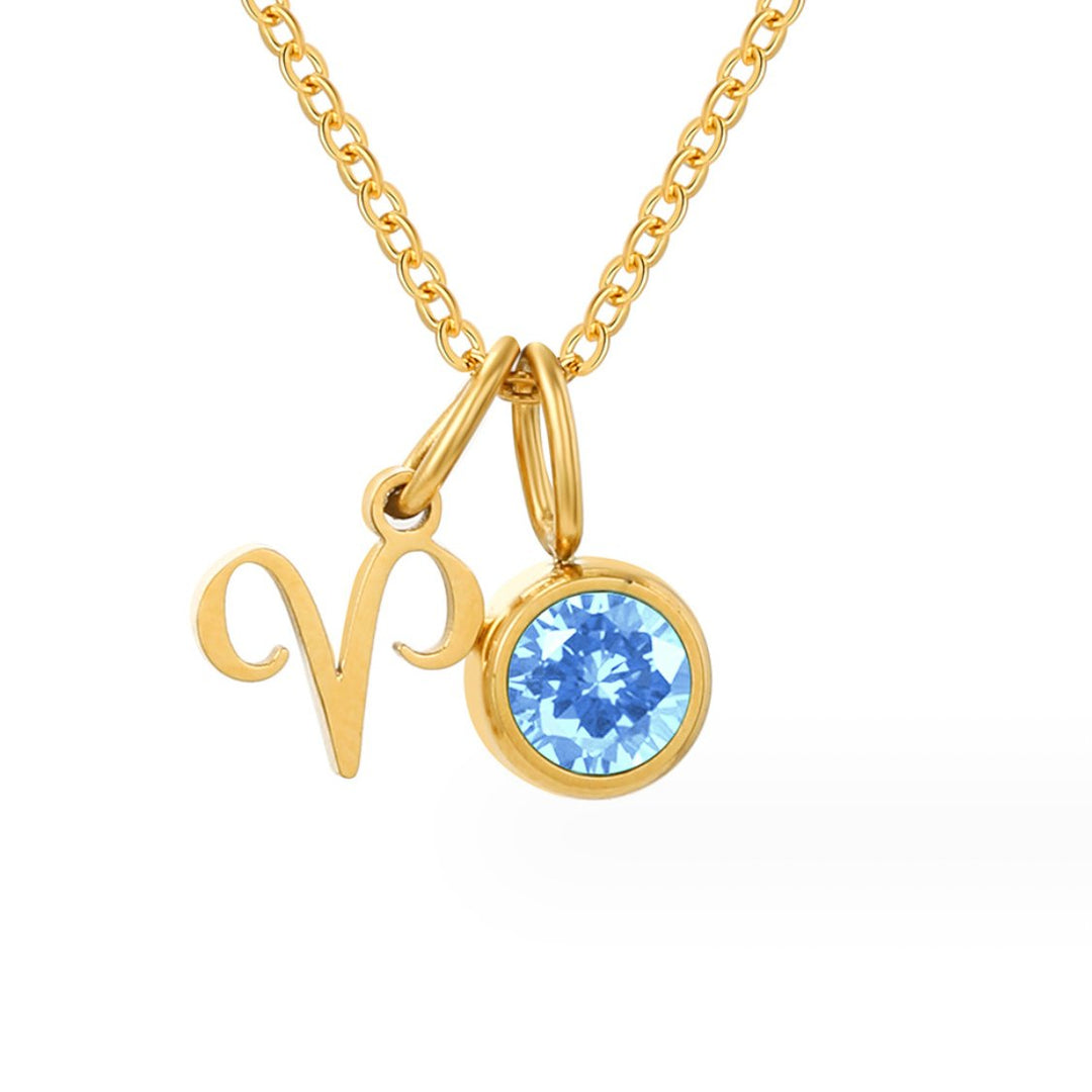 AstroGems: Your Zodiac Birthstone Necklace