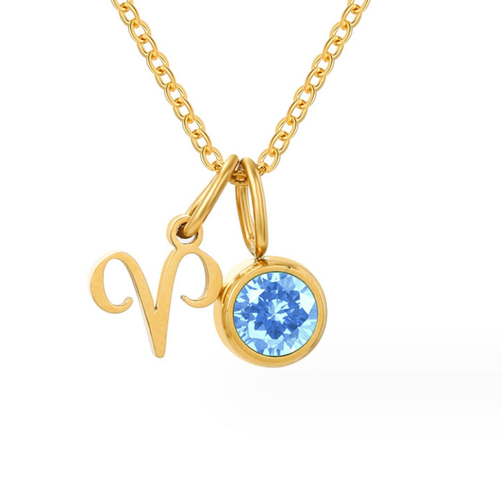 AstroGems: Your Zodiac Birthstone Necklace