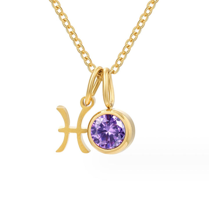 AstroGems: Your Zodiac Birthstone Necklace