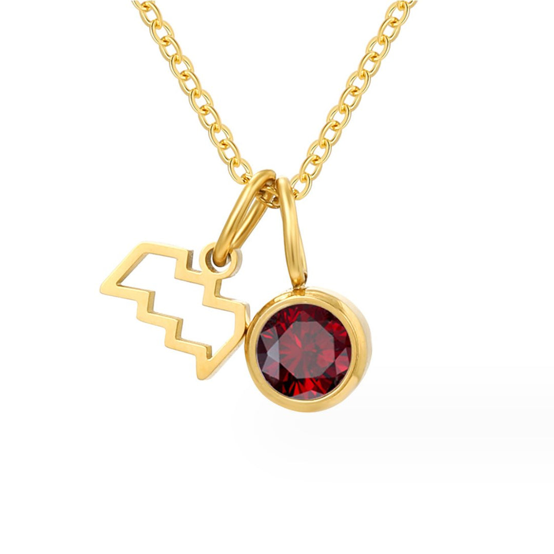 AstroGems: Your Zodiac Birthstone Necklace