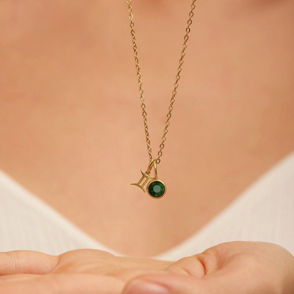 AstroGems: Your Zodiac Birthstone Necklace