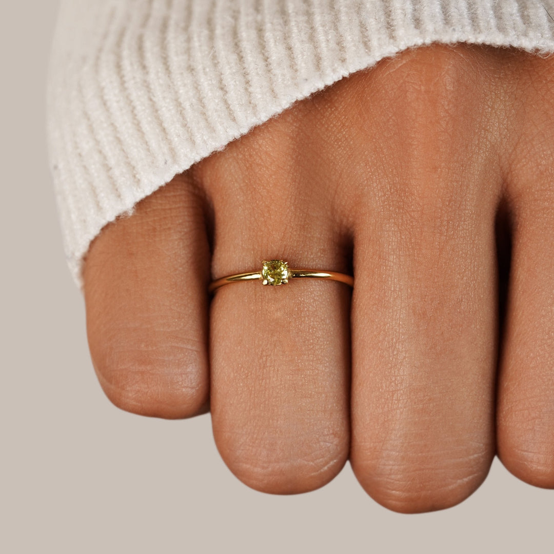 August Birthstone Elegance Ring