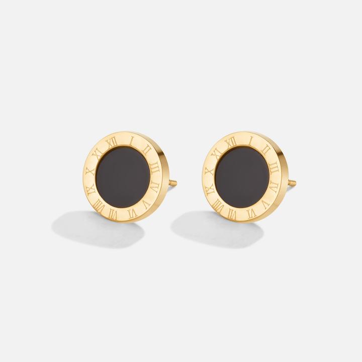 Azalea Noir Studs