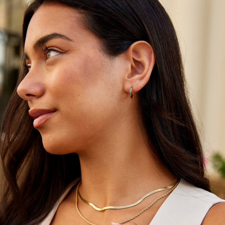 Celestial Blue Hoops