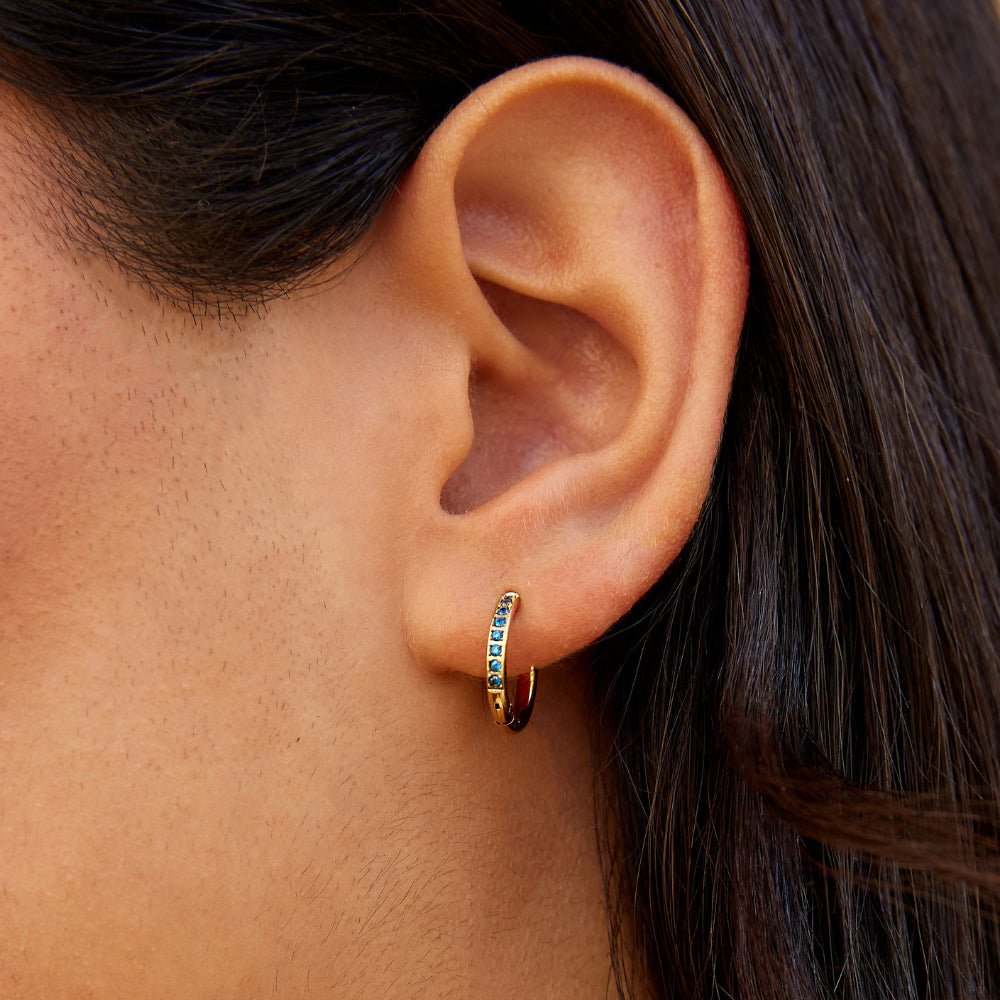 Celestial Blue Hoops