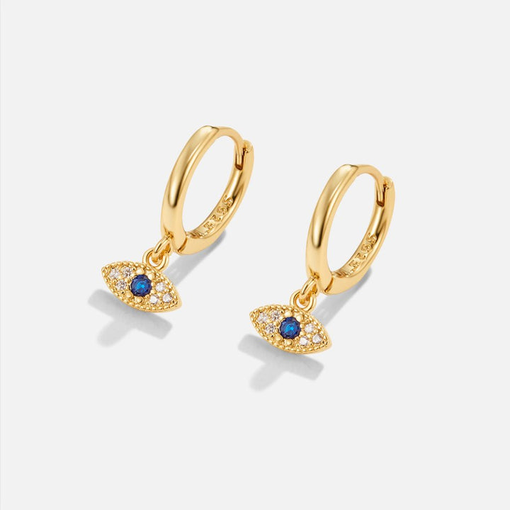 Blue Gaze Drop Earrings