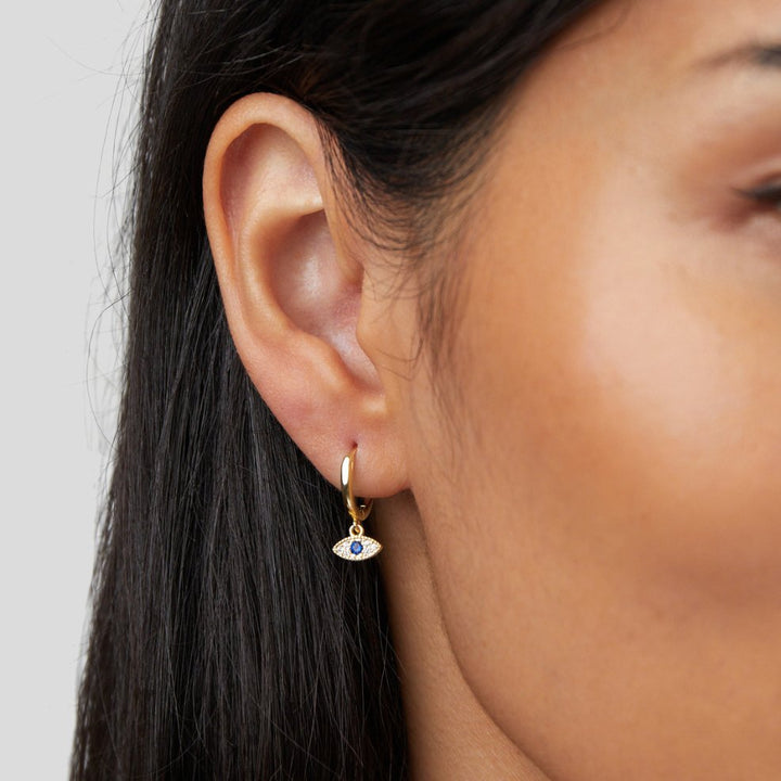 Blue Gaze Drop Earrings