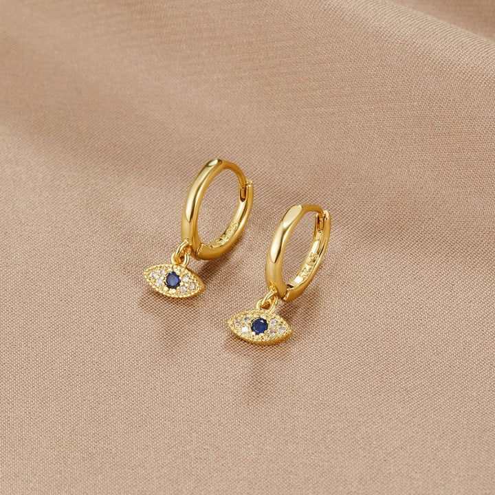 Blue Gaze Drop Earrings