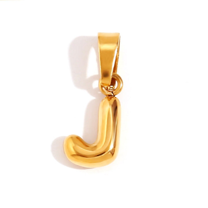 Bubble Letter Charm Necklace