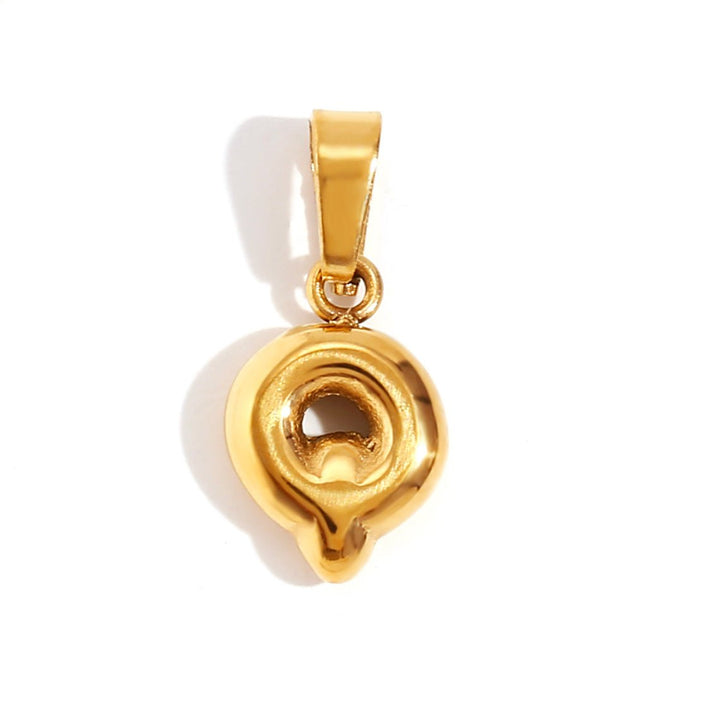 Bubble Letter Charm Necklace