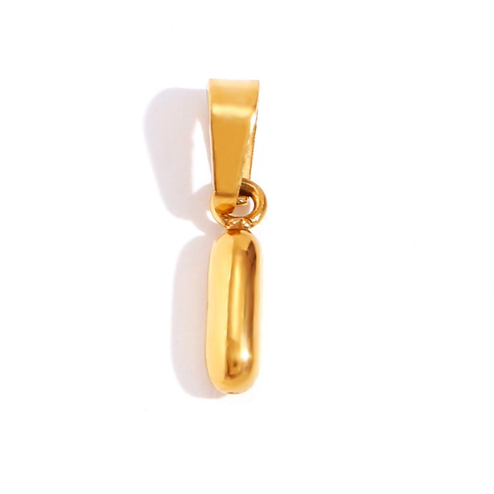 Bubble Letter Charm Necklace
