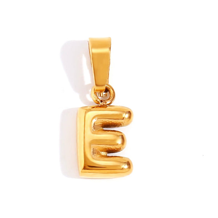 Bubble Letter Charm Necklace
