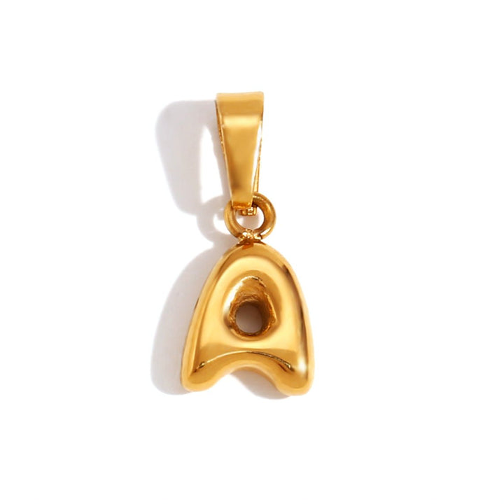 Bubble Letter Charm Necklace