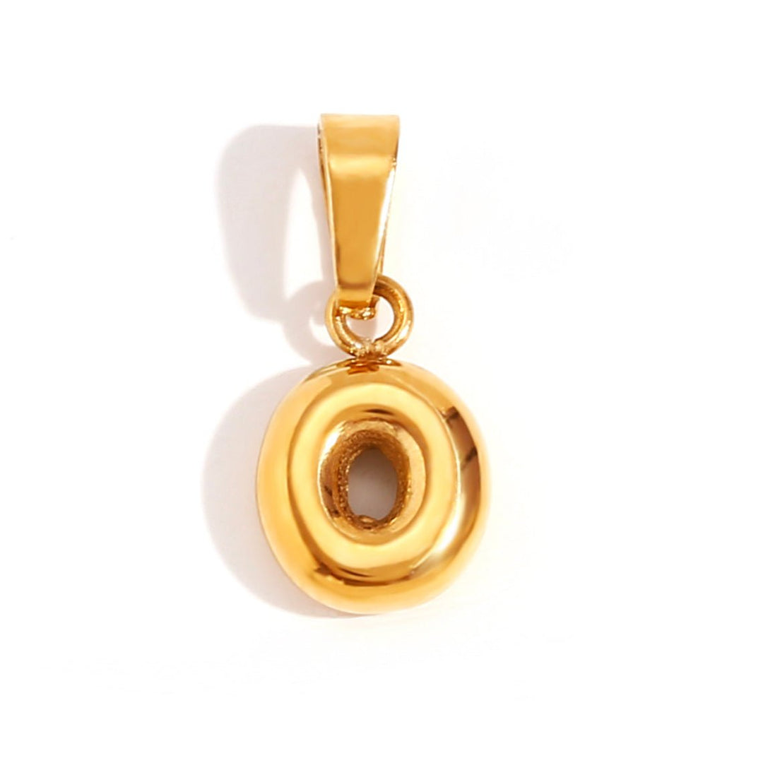 Bubble Letter Charm Necklace