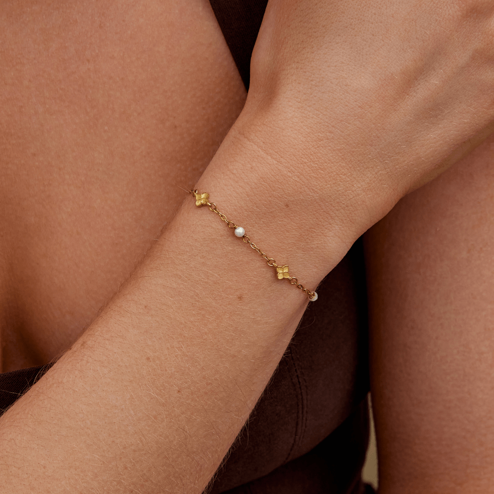 Petal Charm Bracelet: Camila's Elegance
