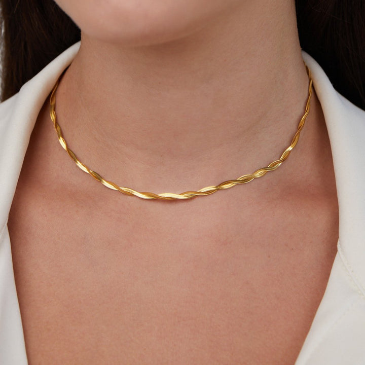 Chiara Twist Serpent Chain Necklace