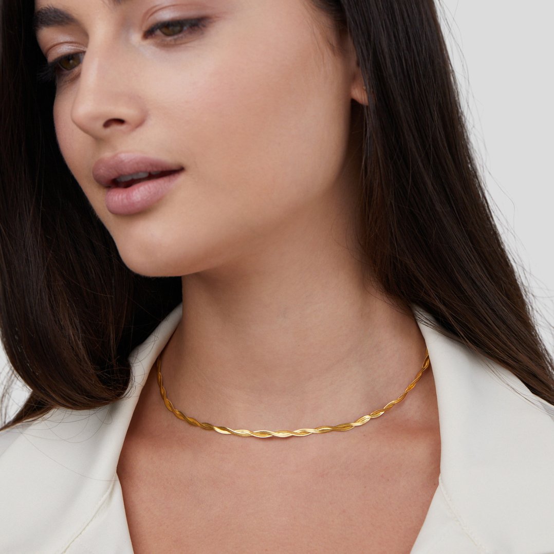 Chiara Twist Serpent Chain Necklace