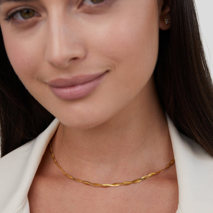 Chiara Twist Serpent Chain Necklace