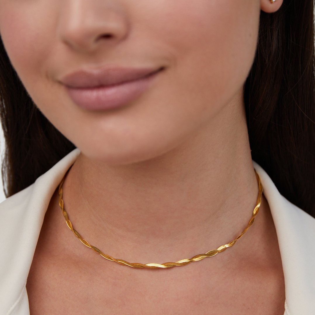 Chiara Twist Serpent Chain Necklace