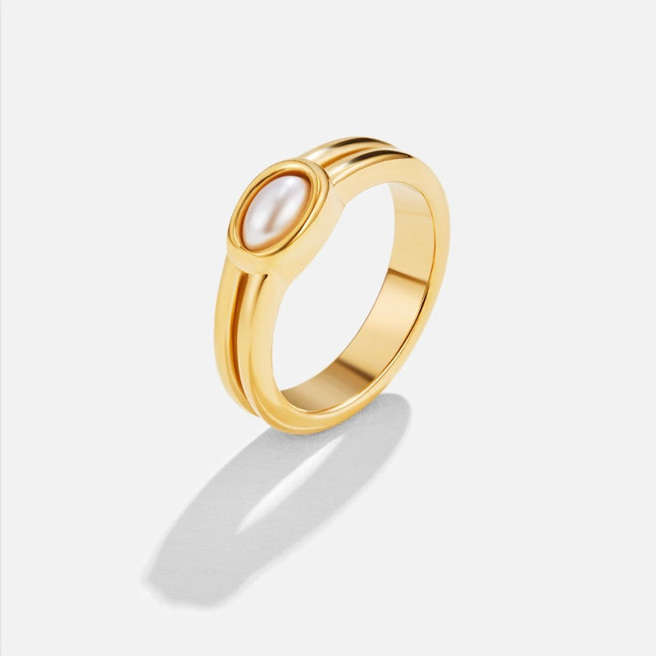 Radiant Pearl Embrace Ring
