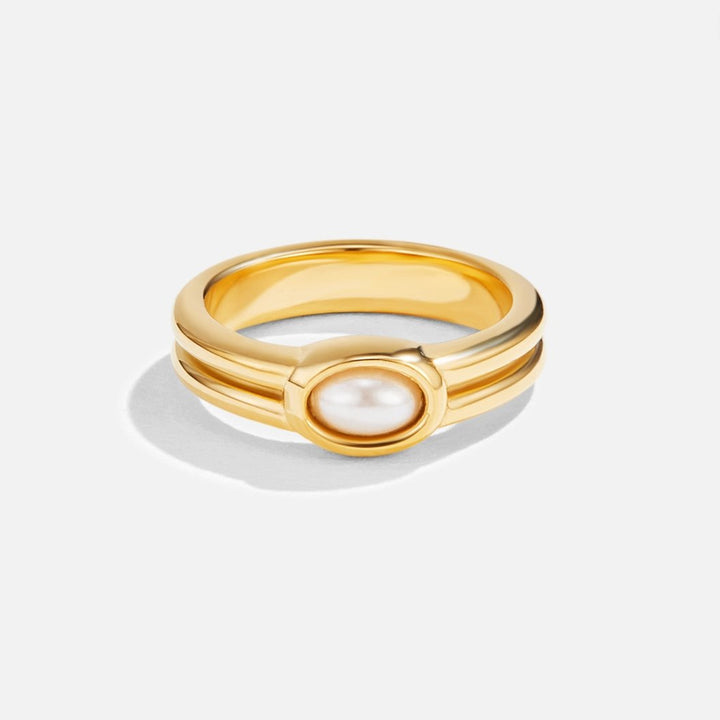 Radiant Pearl Embrace Ring