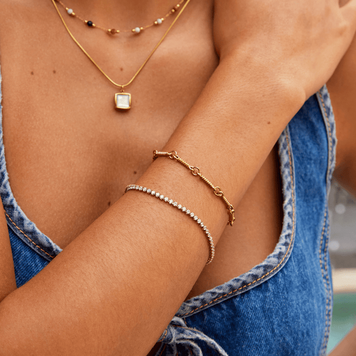 Radiant Tennis Charm: Cordelia Bracelet