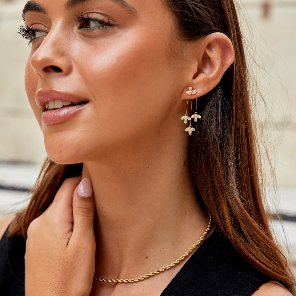 Lotus Cascade Earrings