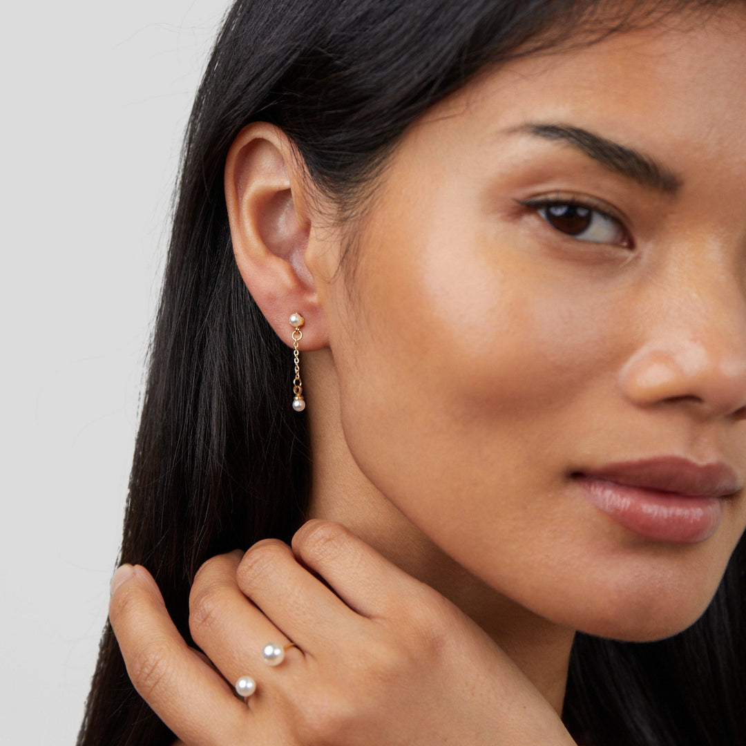 Twilight Twist: Double Pearl Elegance