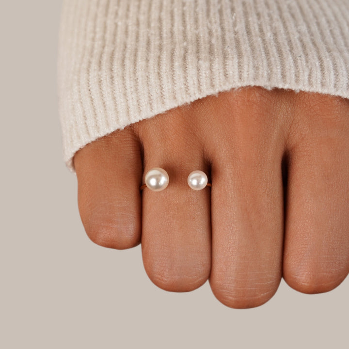 Twilight Twist: Double Pearl Elegance