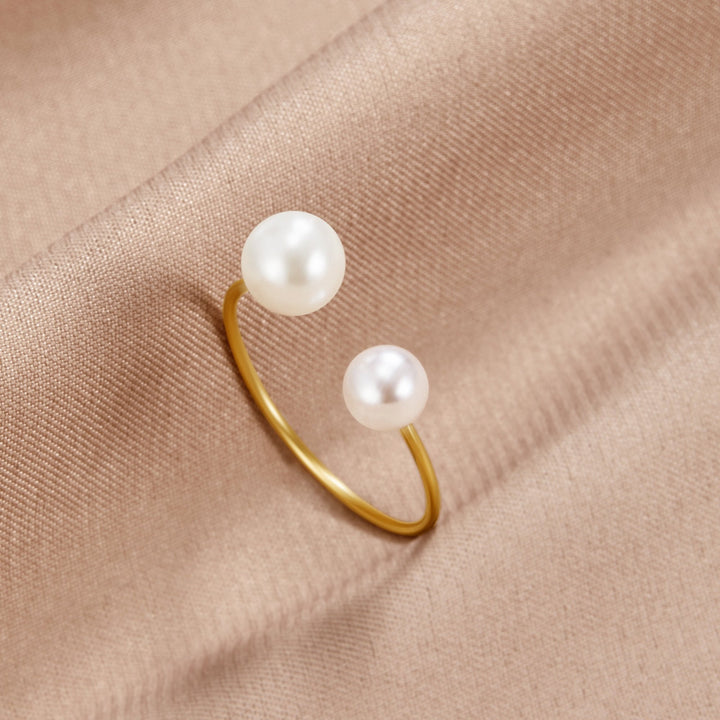 Twilight Twist: Double Pearl Elegance