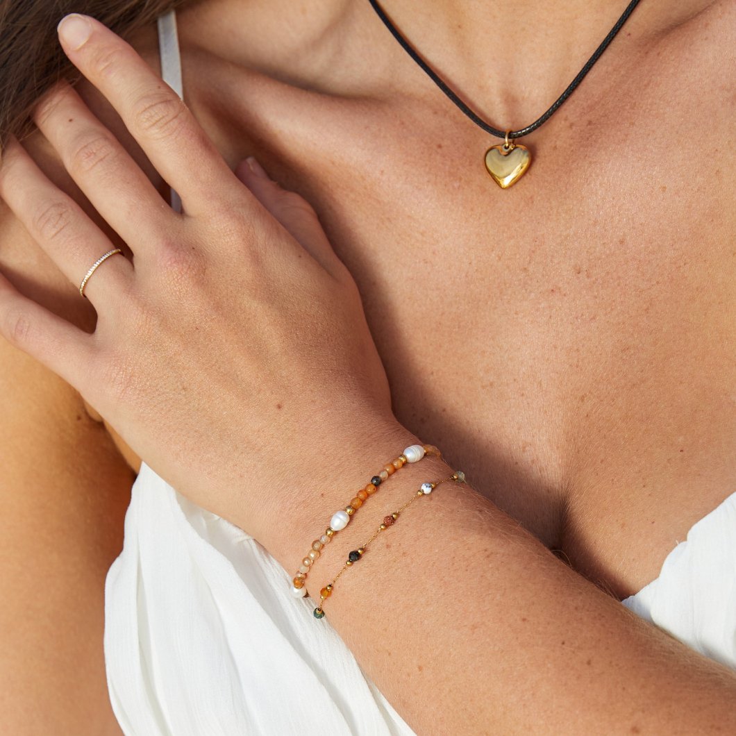 Esme Heart Charm Necklace