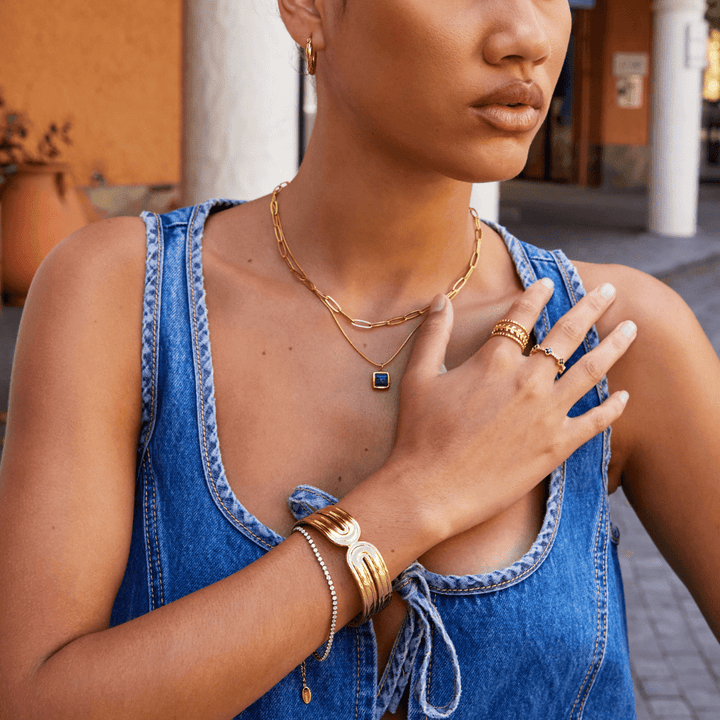 Ezra Gold Twist Cuff