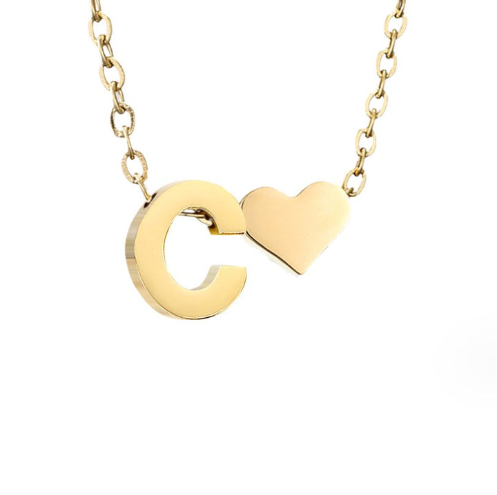 Amour Éternel: Personalized Letter Necklace