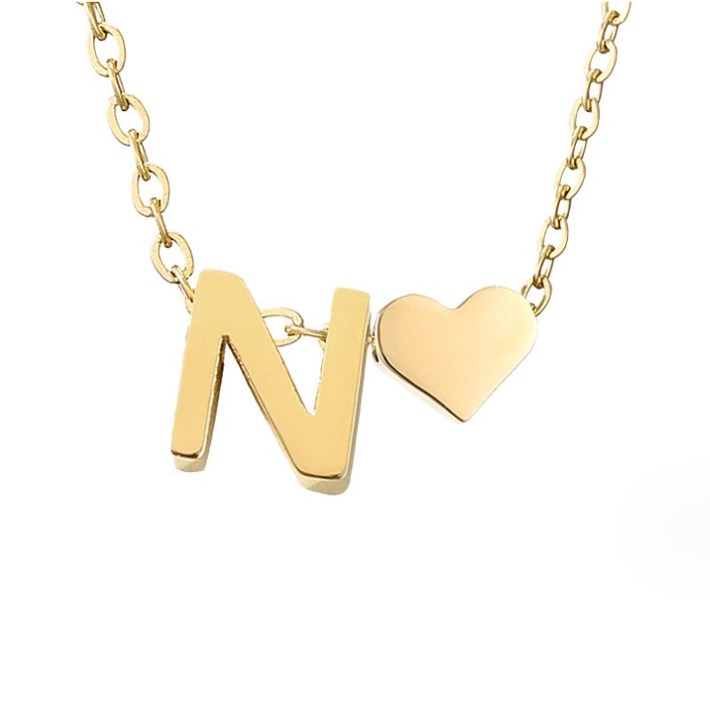 Amour Éternel: Personalized Letter Necklace