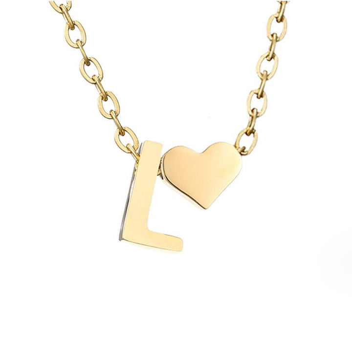 Amour Éternel: Personalized Letter Necklace