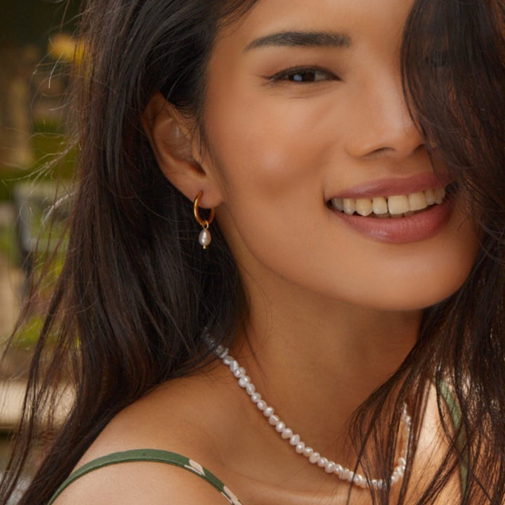 Perles Nacrées – Boucles Bella